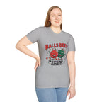 "Balls Deep in Christmas Spirit" Funny Holiday Tee