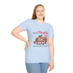 "On the Naughty List and We Regret Nothing" Holiday Cat Tee