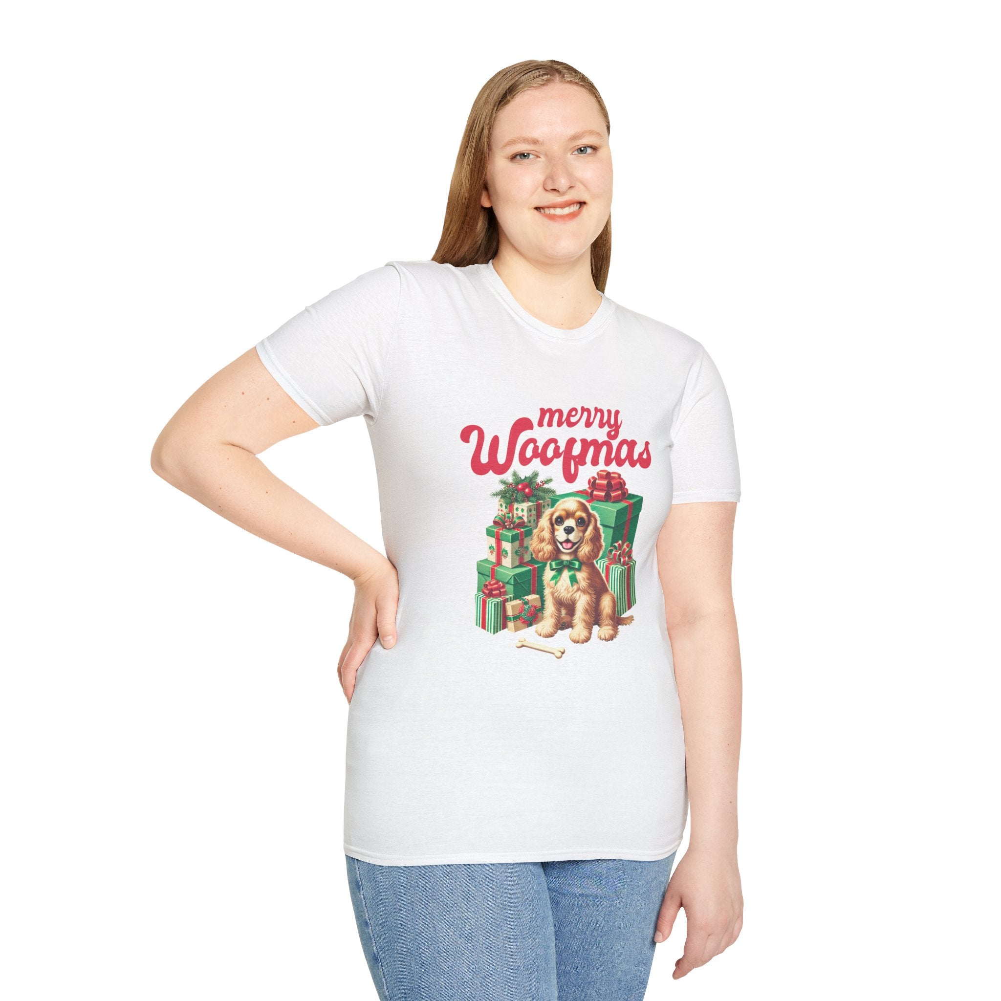Merry Woofmas Dog Christmas Tee