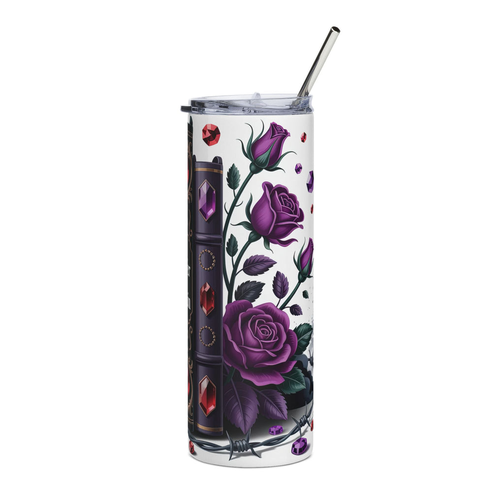 'I Prefer the Villain' Gothic Rose Insulated Cup — 20oz Stainless Tumbler