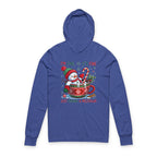 Festive Snowman Meltdown Long Sleeve Tee with Hood