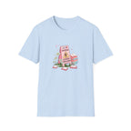 “Caution: Slippery When Reading” Cute Booklover Tee